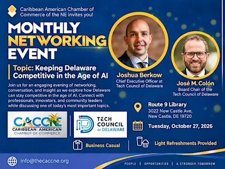 October Monthly Caribbean Networking Event with the Tech Council of DE!