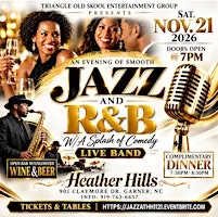 An Evening of Smooth Jazz and R&B w/A Splash of Comedy
