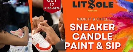Kick It & Chill Sneaker Candle Paint & Sip