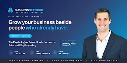 D32 Business Maximiser in Perth – Thu 22 Oct
