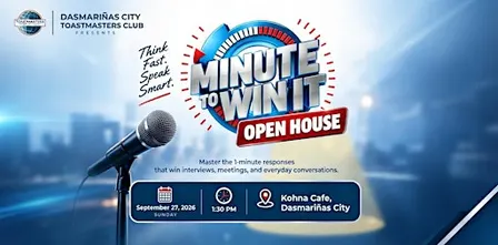 Minute to Win It: Open House | Dasmarinas City Toastmasters Club