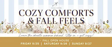 Cozy Comforts + Fall Feels | Toluka Paperie + Gifts Fall Open House