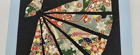 3D card making workshop – Japanese fan