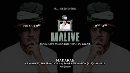 MALIVE at MadaRae