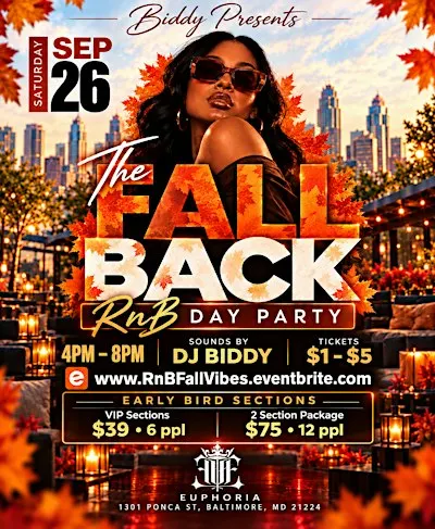 Biddy Presents : RnB Fall Back Day Party : at Euphoria Nightclub
