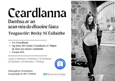 Ceardlanna Damhsa ar an Sean Nós le Becky / Sean nós dancing course