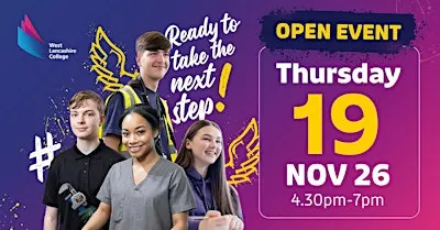 West Lancashire College November Open Event