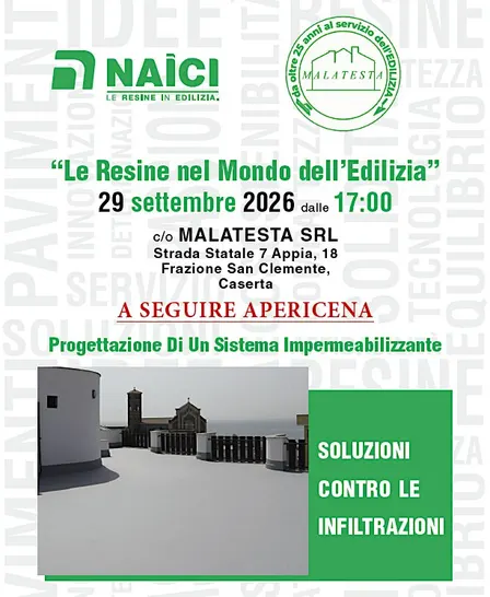 Corso NAICI - Progettazione di un sistema impermeabilizzante