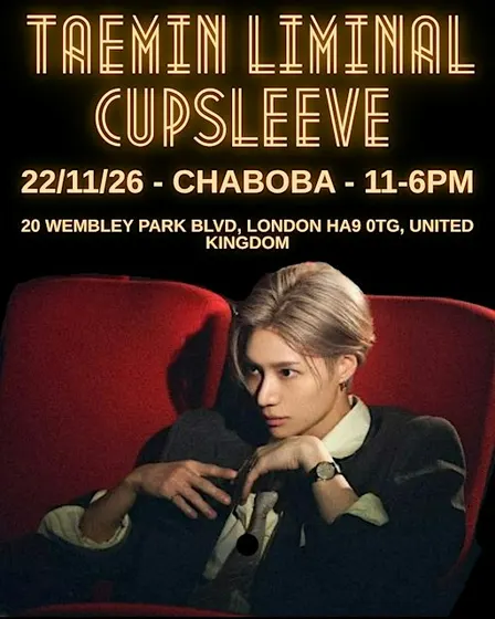 Taemin in London LiMiNaL Cupsleeve event