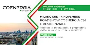 Roadshow Coenergia il 4.11.2026 a Milano SUD