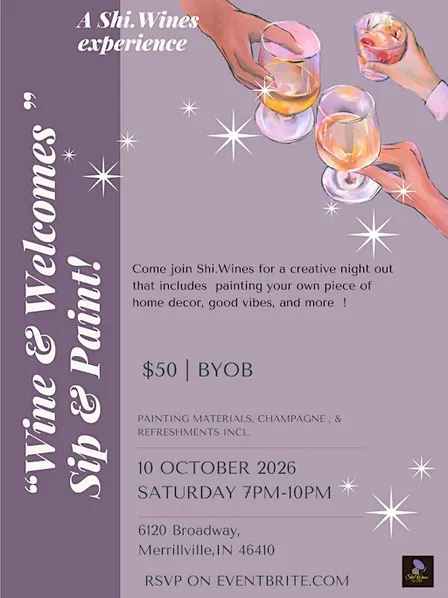 Shi.Wines “Wine & Welcomes” Sip & Paint (219)