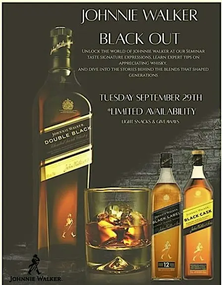 Johnnie Walker BLACK OUT!