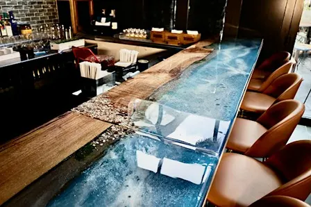 Epoxy Live Edge River table