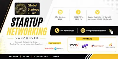GLOBAL STARTUPS CLUB l STARTUP NETWORKING VANCOUVER 2026