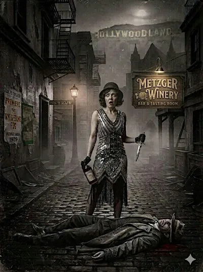 1920's Hollywood Murder Mystery Party with Metzger Winery