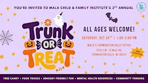 3rd Annual Trunk-or-Treat! Hosted by Mala Child & Family Institute