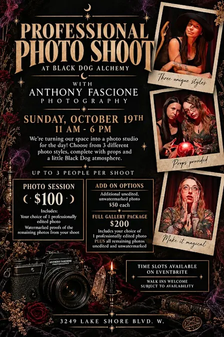 Witch’s Portrait Parlour ~ Monday Oct 19th