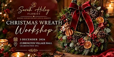 Christmas wreath workshop dog friendly  by Sarah Hiley florist