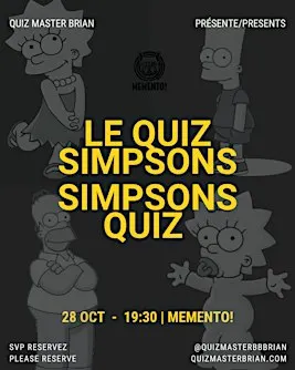 The Simpsons Quiz with Quiz Master Brian