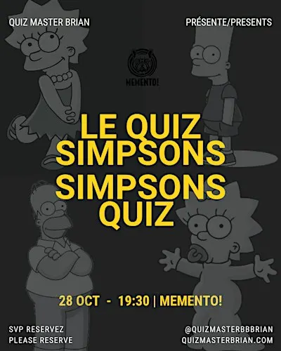 The Simpsons Quiz with Quiz Master Brian