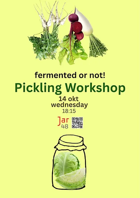 Pickling Workshop in The Hague (Fermented or not)