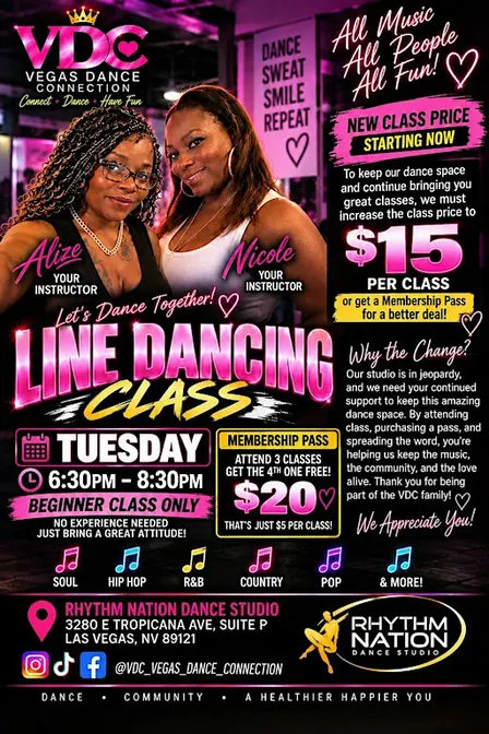 Every Tuesday! Line Dancing with Vegas Dance Connection