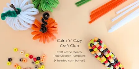 Calm ‘n’ Cozy Craft Club: Pipe Cleaner Pumpkins at Contra Costa Coffee