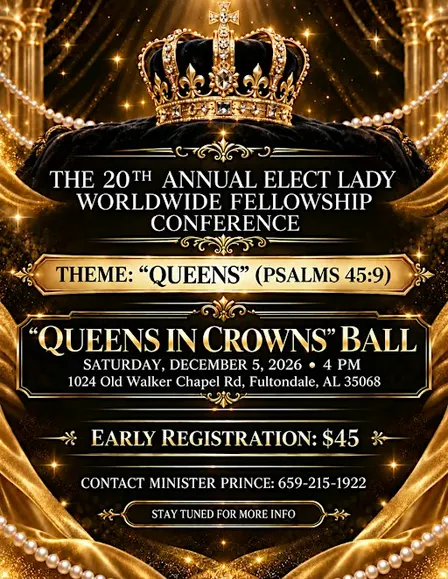 20th Annual Elect Lady World Wide fellowship Women’s conference