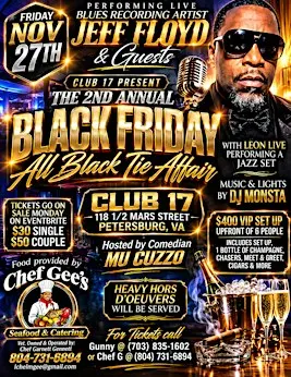 Club 17 Present 2nd Annual Black Tie Affair