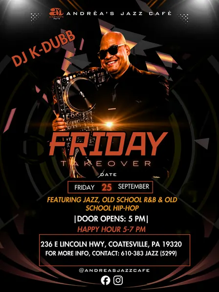 Andréa’s Jazz Café presents Friday Takeover