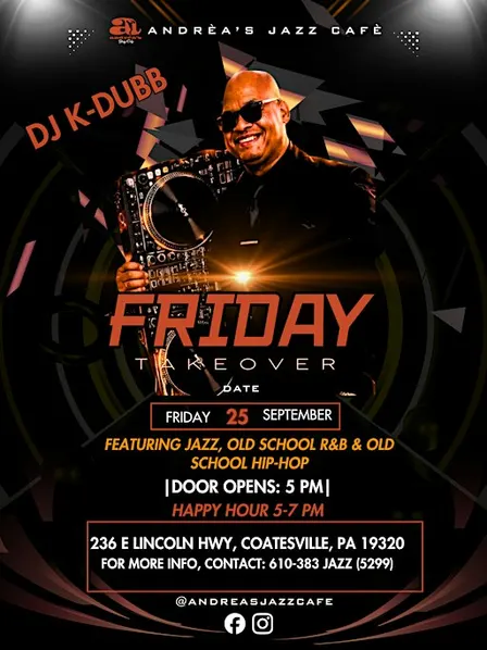 Andréa’s Jazz Café presents Friday Takeover