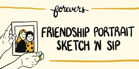 Friendship Portrait Sketch and Sip