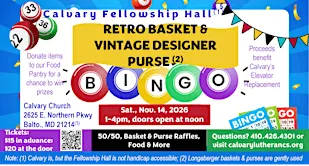 Retro Basket & Vintage Designer Purse Bingo