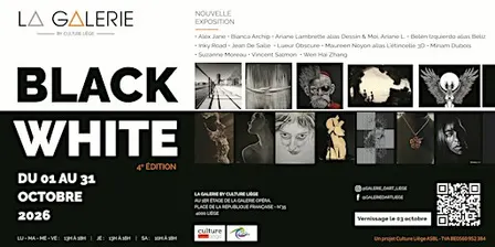 Invitation vernissage "Black & White" - 4e Edition