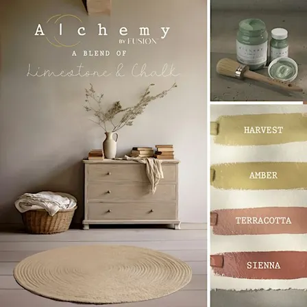 Free Furniture Painting demo using Alchemy Chalk and Limestone Paint