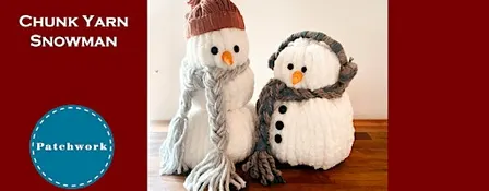 Patchwork Presents Chunky Yarn Snowman