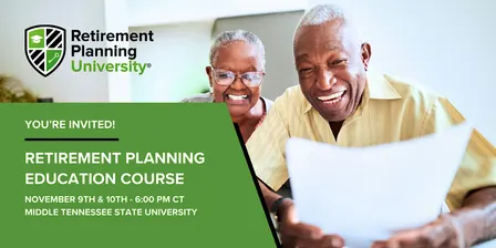 Retirement Planning University - MTSU - November 2026