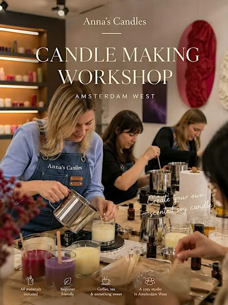 Create Your Own Soy Candle. Workshop in Amsterdam West