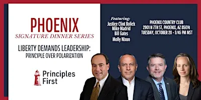 Principles First Dinner in Arizona