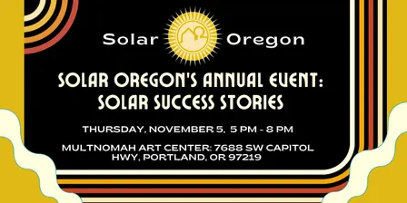 Solar Oregon's Annual Celebration - 2026