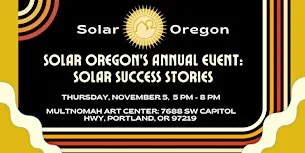 Solar Oregon's Annual Celebration - 2026