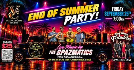 End of Summer Party with the SPAZMATICS