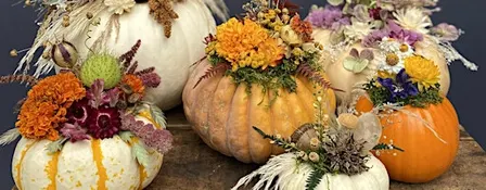 Dried Flower Pumpkin Workshop at Keys Lounge