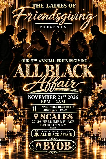5TH ANNUAL FRIENDSGIVING 2026(All Black Affair)