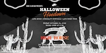 Halloween Hoedown: Book Club Bar's Halloween Party!