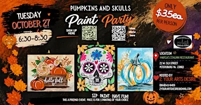Pumpkins & Skulls Paint Party!
