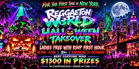 REGGAETON WORLD TAKE OVER QUEENS NYC -HALLOWEEN EDITION