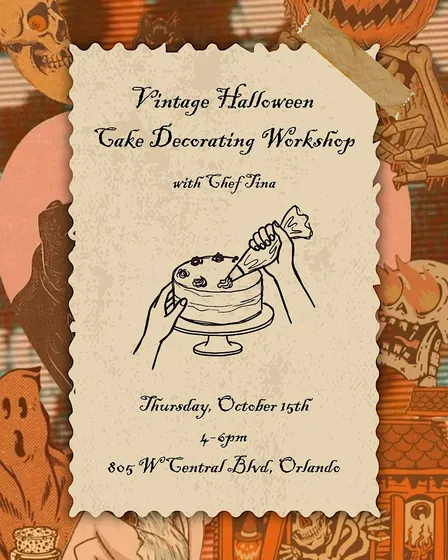 Vintage Halloween Cake Decorating Workshop