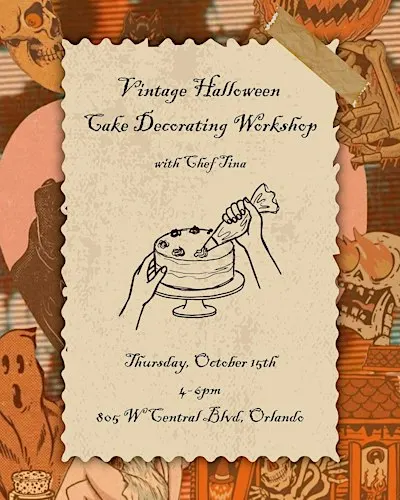 Vintage Halloween Cake Decorating Workshop