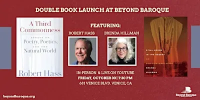 Double Book Launch: Robert Hass & Brenda Hillman